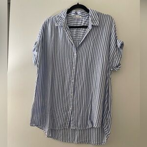 Beach Launch stripe flowy shirt